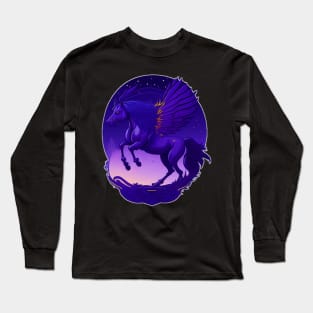 pegasus the flying horse Long Sleeve T-Shirt